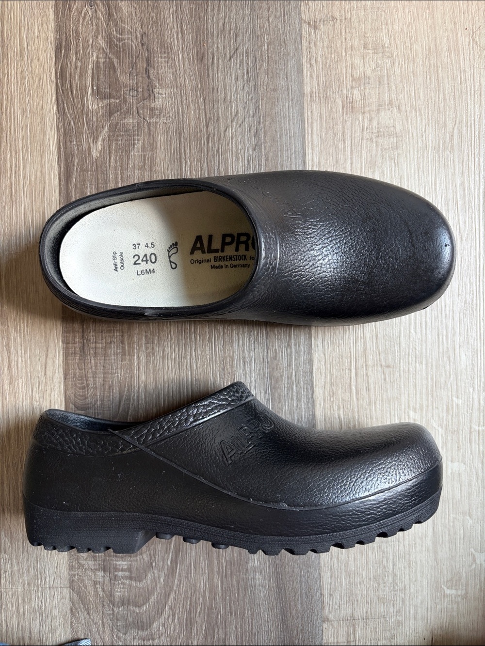 Alpro by Birkenstock Black Professional Slip Resistant Steel Toe Clog